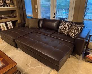 5 star primo 3 piece sectional couch match silver hardware legs