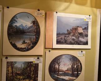 Over 40 signed and numbered Larry Dyke Prints 
 number 135/1000