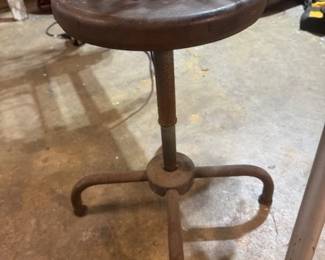 Metal work stool
