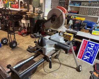 Harbour Freight Chop Saw on Ryobi Stand
