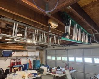 LOTS OF LADDERS  - all sizes 6ft , 8ft, extension ladder, Gorilla- like  Ladder