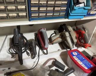 Tools everywhere PLEASE enter the Estate Sale at the side of the Estate  back driveway. Do not go to Front Door... Entrance Thru Garage 