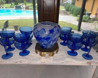 Cobalt Beverage Glasses of  kinds  