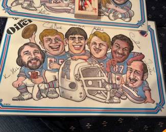 Oiler 1981 Pizza Hut PLACEMATS