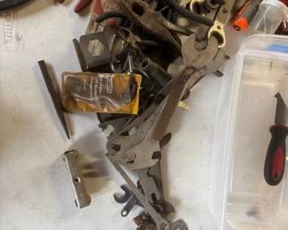 ALL kinds of Tools  I have know Idea what they do... But ask my husband Charles -He'll Know!