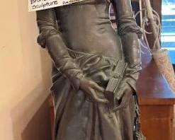 Bronze Sculpture titled "Marguerite "by the French artist Eugene-Antoine Aizelin (1821-1902)