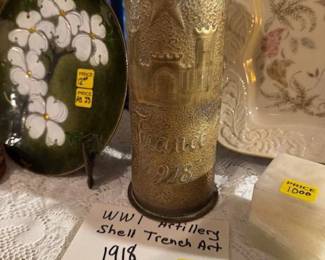 WW! Artillery Shell - Trench Art 1918