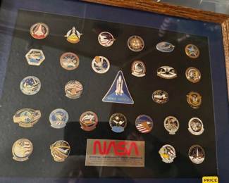 NASA -27 pins Framed