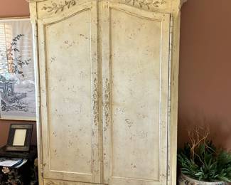 Hickory White Armoire
