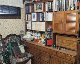 Vintage Ethan Allen office, desk pieces