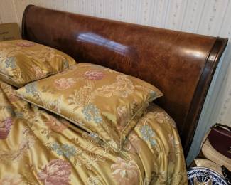 Antique sleigh bed