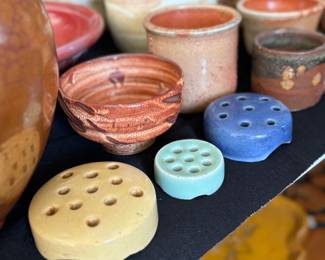 Ceramic frogs