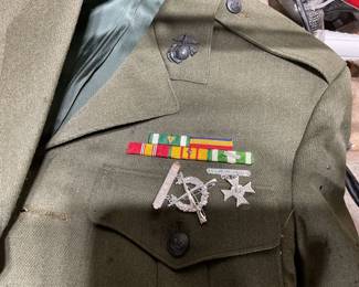 Jacket in bad shape but metals/pins available 
