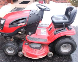 BUY IT NOW! $650.00.   Craftsman 46" Riding Lawn Mower, Only 200 hours. YT400-Briggs & Stratton Platinum, 24 h.p. engine. Model 917.288570.