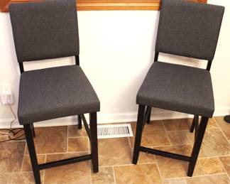 Pair of bar height chairs.