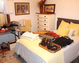 Cream six drawer chest is sold.