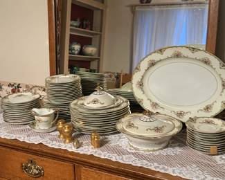 Lot (20) Antique Tiger Oak Washstand, 3 drawers, cupboard, 45”w 20d 36.5h.  Lot (101) Tiger Oak Mirror