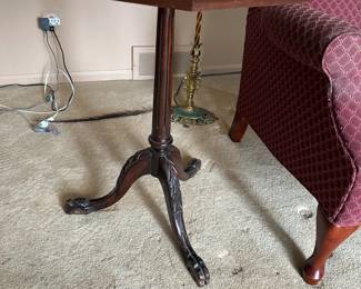 Lot (81)  Antique Pie Crust Octagon Table - 3 other pie crust tables available, one is a tilt-top.