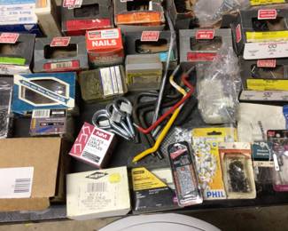 Assorted nails and screws