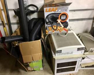 Leaf blower and window air conditioners