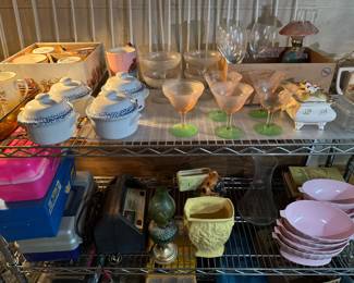 Pink and green depression Glasses