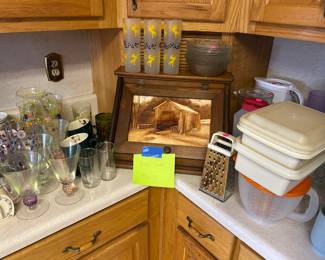 Bread Box and Tupperware