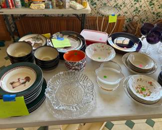 Dish sets and assorted bowls