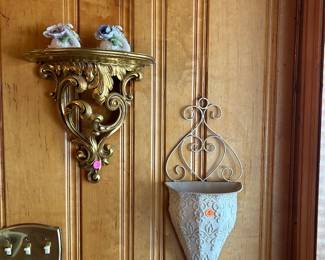 Shelves and hanging decor