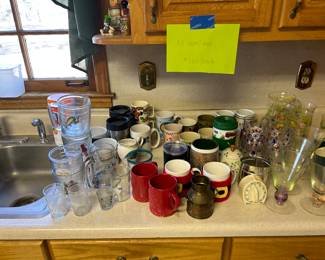 Glasses and mugs - most are only $1!!