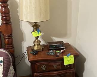 Nightstands and lamps