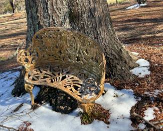 Outdoor bench (I wouldn't sit on it if I were you!)