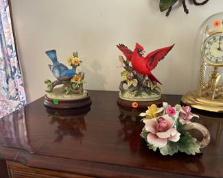 Bird and floral figures