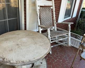 Rocking Chairs and spindle tables