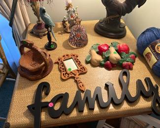 Family and wooden items