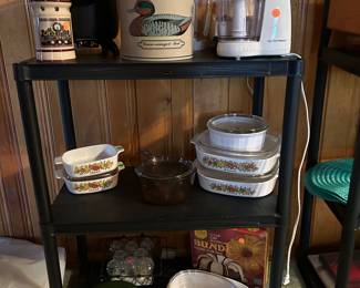 Kitchen small appliances and corningware