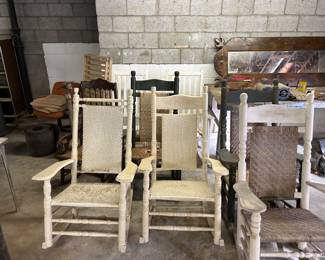 Rocking Chairs of all sizes and styles (Most need some repair)
