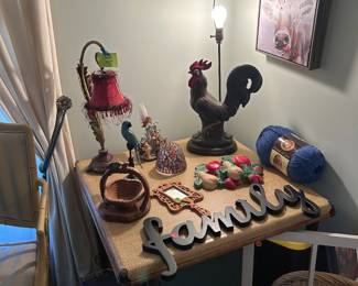 Family decor and assorted lamps