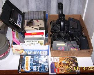 Game Boy w/ case, box and games, other video gaming items