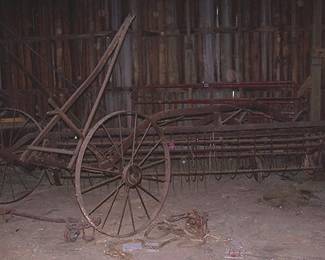 Old hay rake