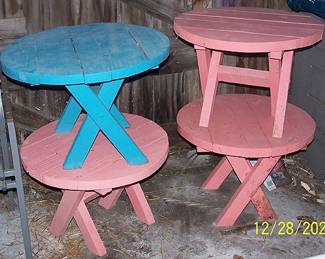 Small outdoor tables