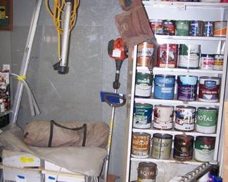 Air conditioners, weed whips, cabinet