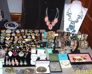 Sample of costume jewelry