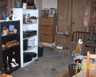 Shelves, old frames, etc...