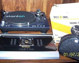 Stanton ST-150 turntable, Vac-O-Rec w / orig box, Sound Storm labs F 700.2