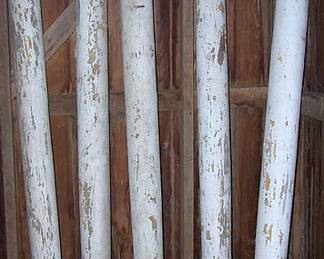 1800's wood porch posts