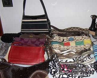 Coach purses, Kate Spade hand bags, etc...