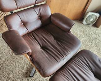 Eames Style  Lounge with Ottoman! Highly collectible.