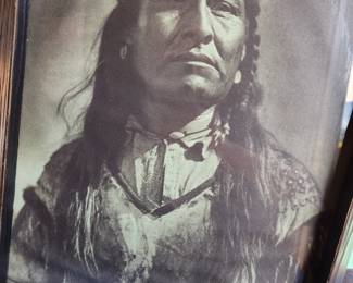 Photographic Print - Edward S. Curtis.  'New Chest - Piegan'.