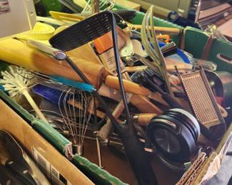 Lots of utensils.