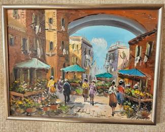 Looks like an textured original and signed.